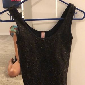 Lux black and gold tank top